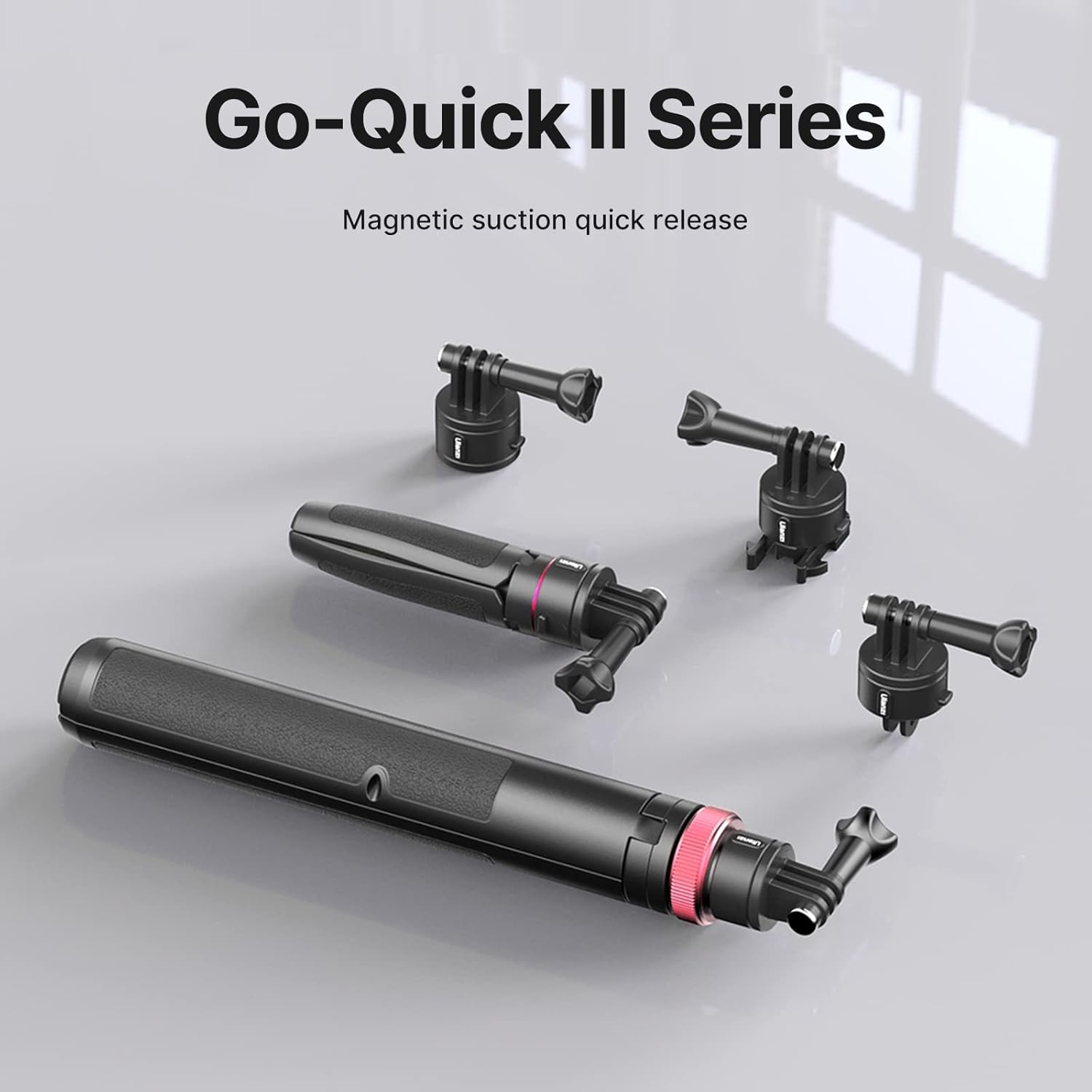 57in Selfie Stick Tripod - ULANZI Go Quick II Extendable Tripod Stand Magnetic Suction Quick Release Vlog Accessories Handle for GoPro Hero 11 10 9 8 7 6 5/Max/DJI OSMO Action Cam - Image 7